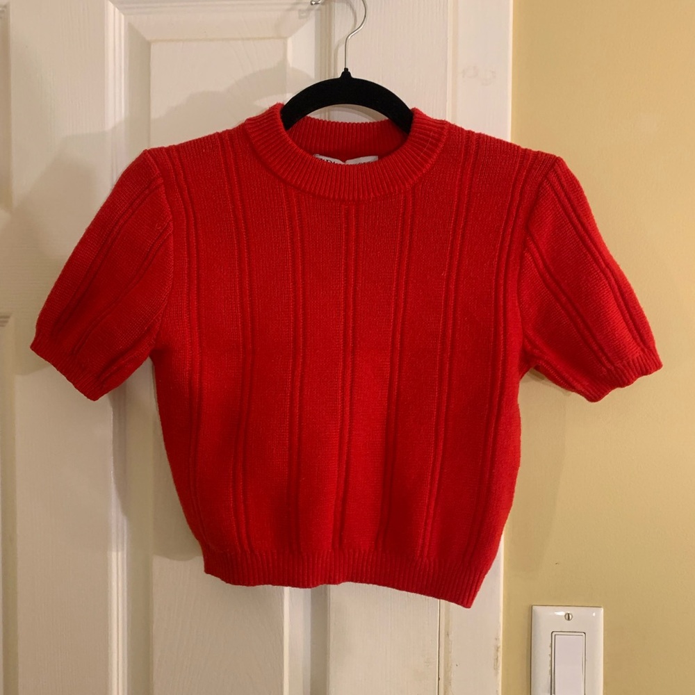 Zara knitted crop top